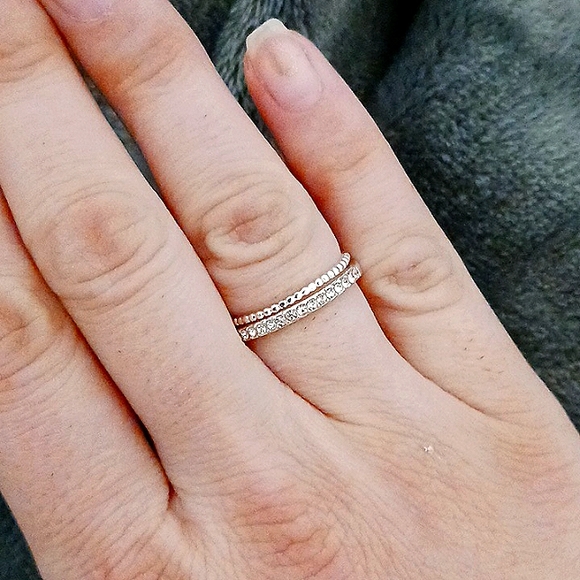 Stackable Double Ring set - Picture 6 of 6